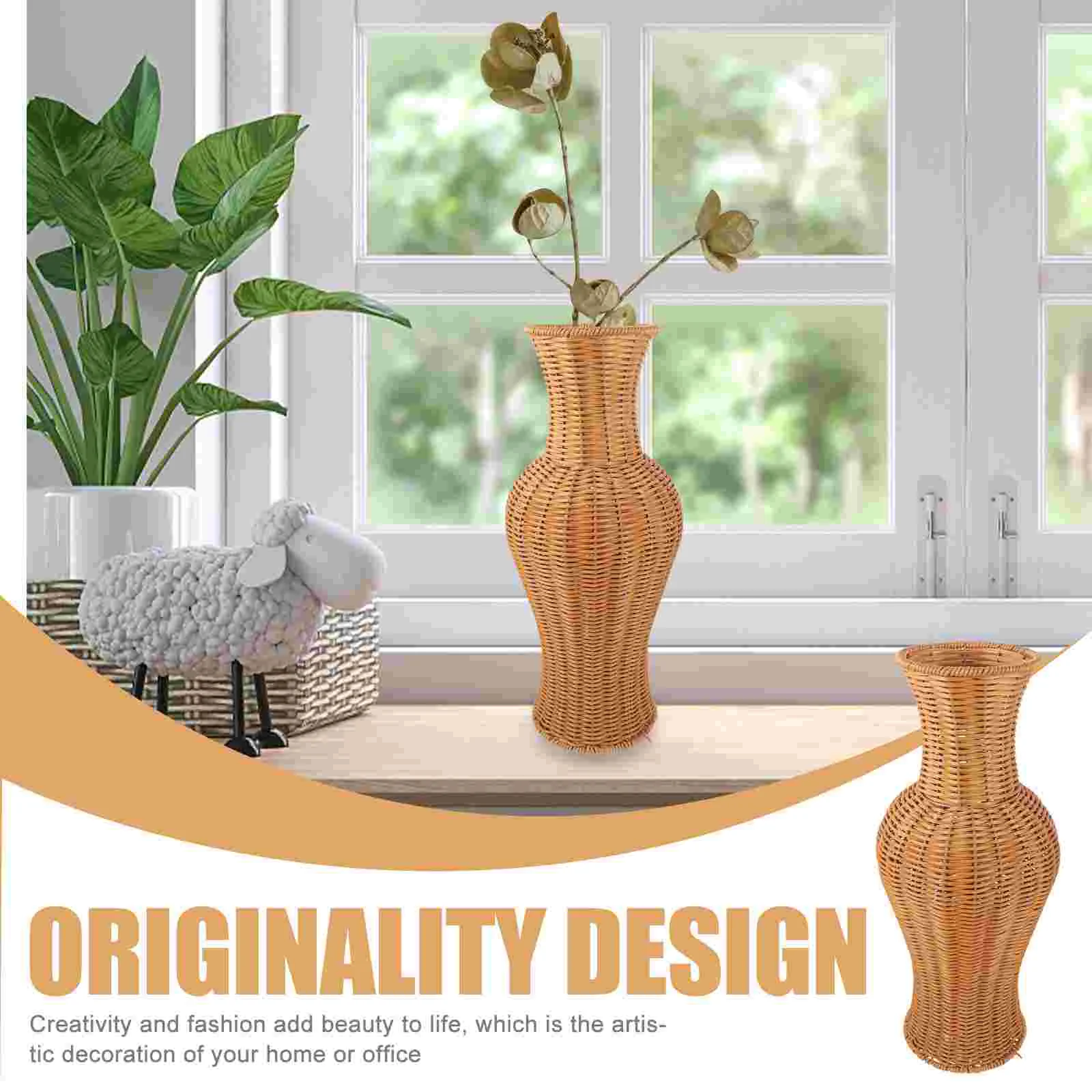Декоративная ваза из ротанга вставка корзина для рукоделия журнальный столик
