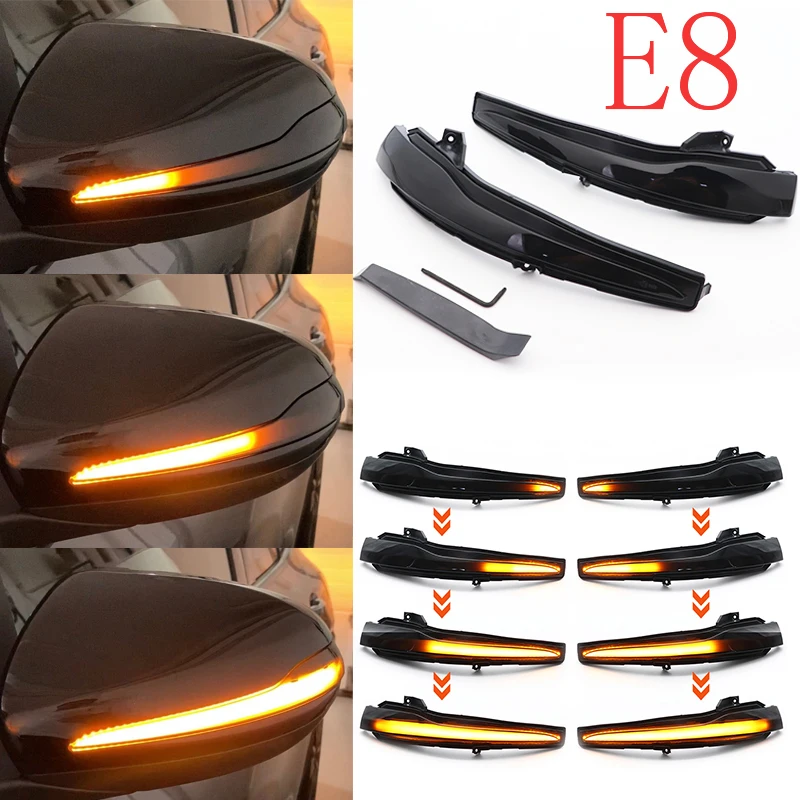 

Dynamic Turn Signal Blinker Sequential Side Mirror Indicator Light For Mercedes Benz C E S GLC W205 X253 W213 W222 V-Class W447