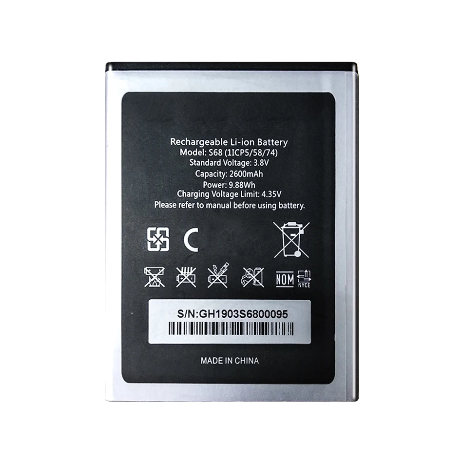 Высококачественный аккумулятор 2600 мАч C 16 C16 Pro для смартфона OUKITEL S68 / C16pro - купить