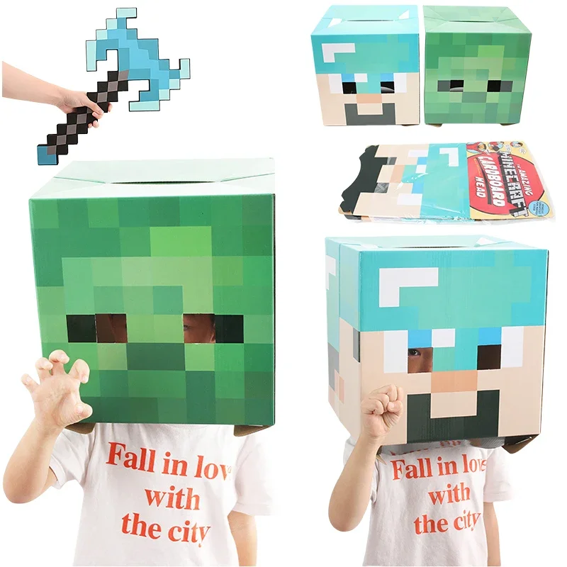 Minecraft MC Zombie гарнитура для дня рождения персонажи аниме реквизит взрослых