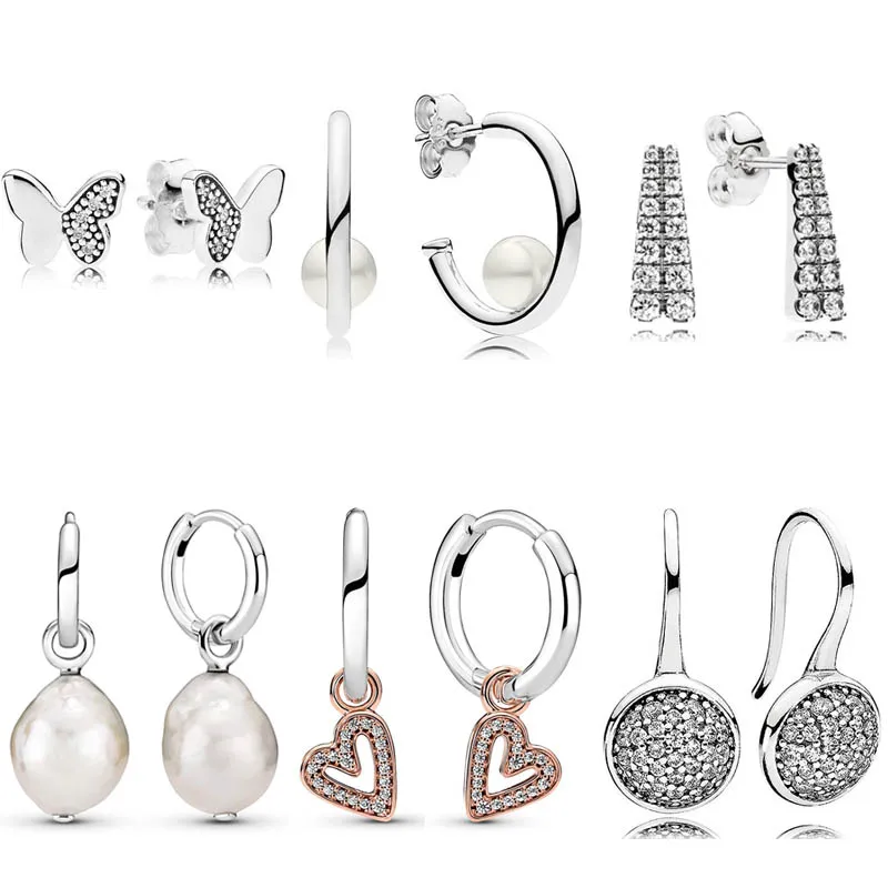 

Серьги женские из серебра 925 пробы с искусственным жемчугом