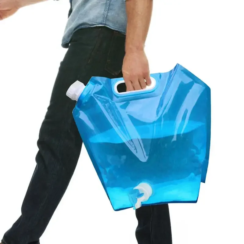 Сумка для воды кемпинга с краном складные контейнеры хранения портативное ведро
