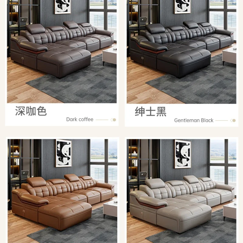 Скандинавские современные угловые диваны секционные натуральная кожа