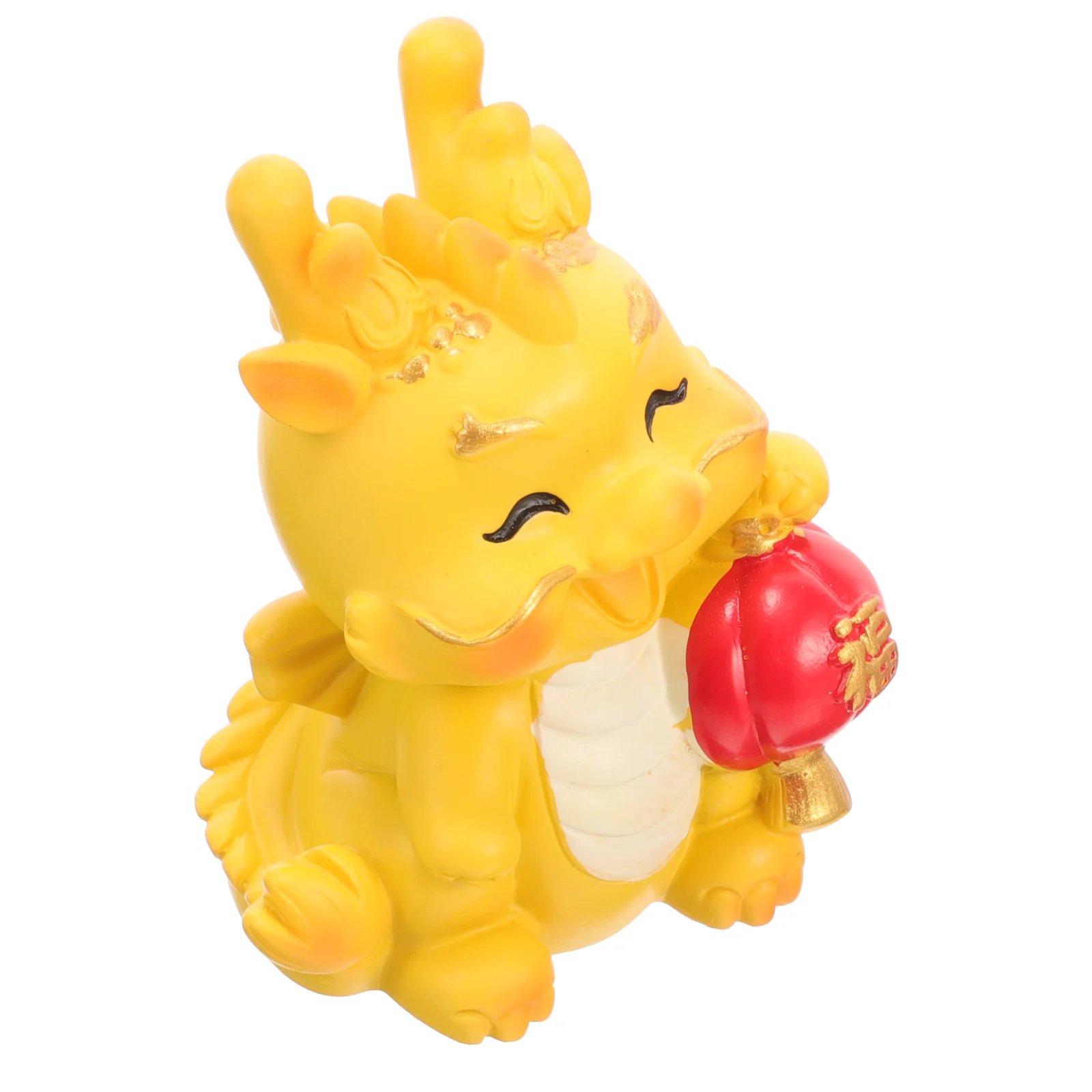 

Resin Dragon Figurine Statue Table Decorative Mini Statues Zodiac Decors Cartoon