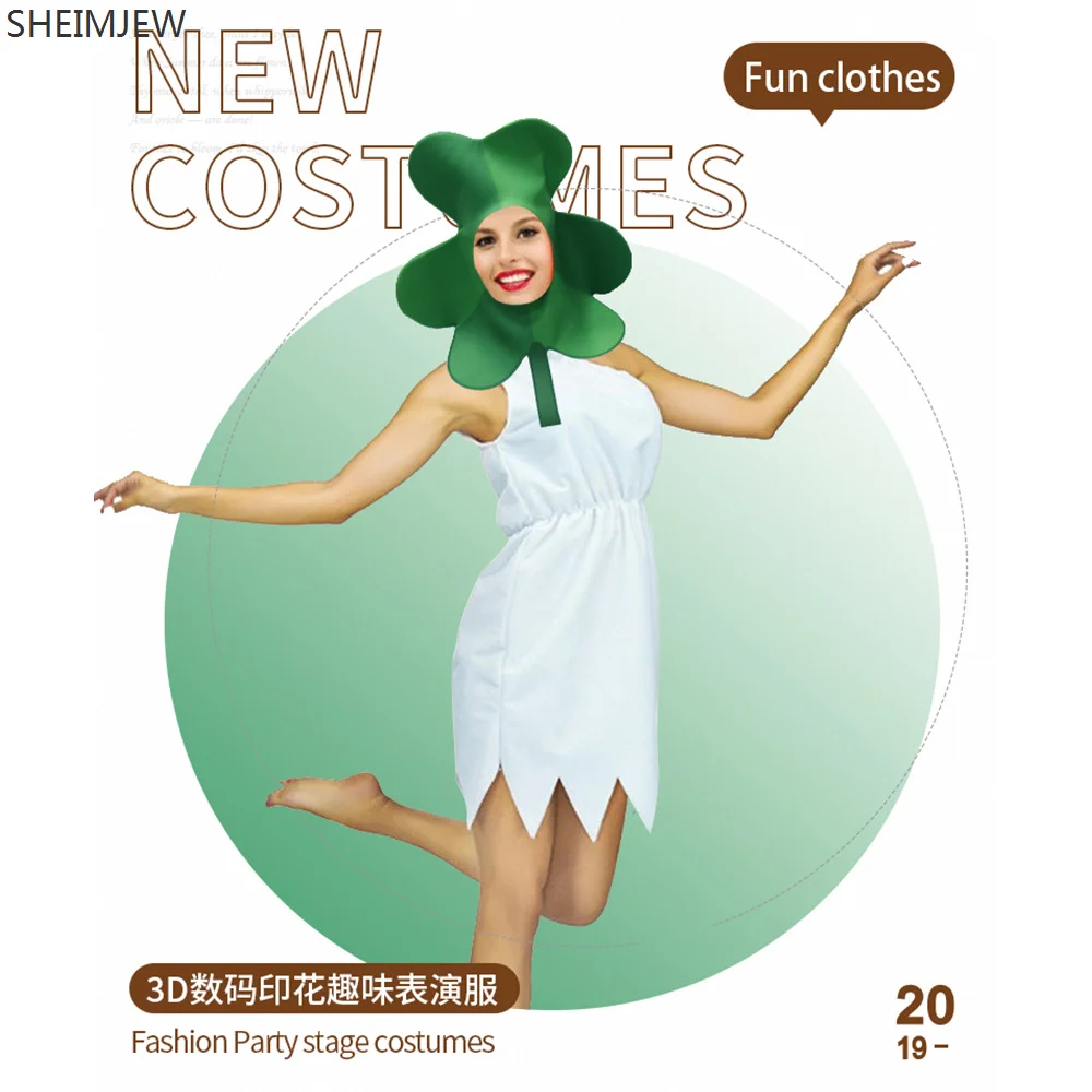 2024 парад на день Святого Патрика рейв реквизит унисекс зеленый лист цифровая