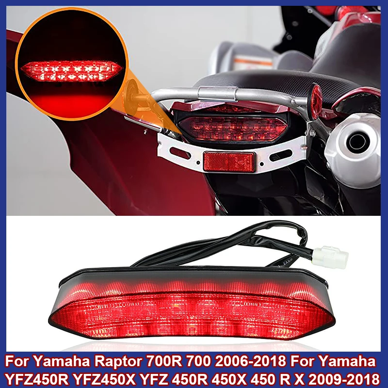 

ATV Tail Light LED Brake Light For Yamaha Raptor 700R 700 2006-2018 for Yamaha YFZ450R YFZ450X YFZ 450R 450X 450 R X 2009-2018