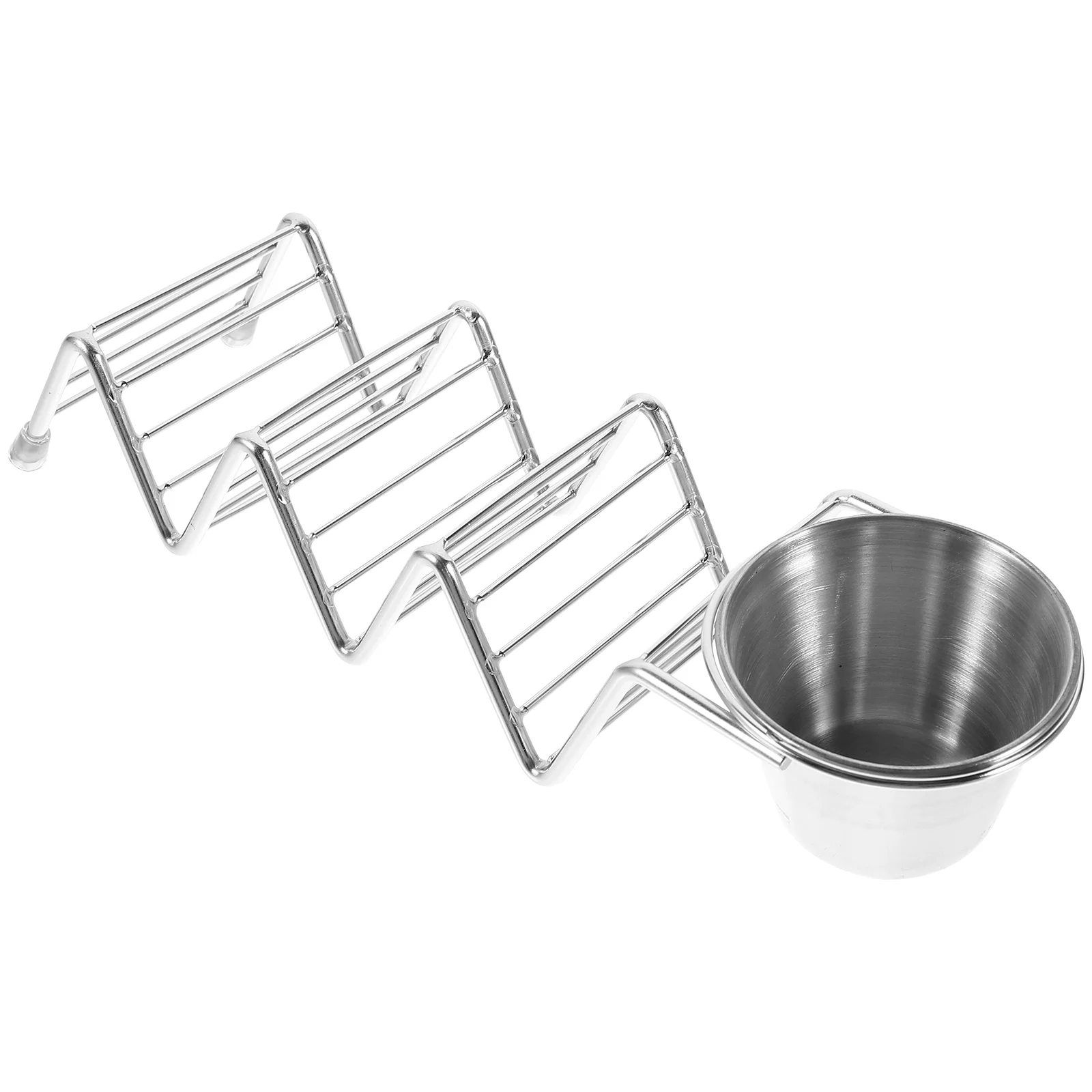 

Taco Stand Stainless Steel Holder Chicken Roll Desktop Holders Mexico Serving Tray