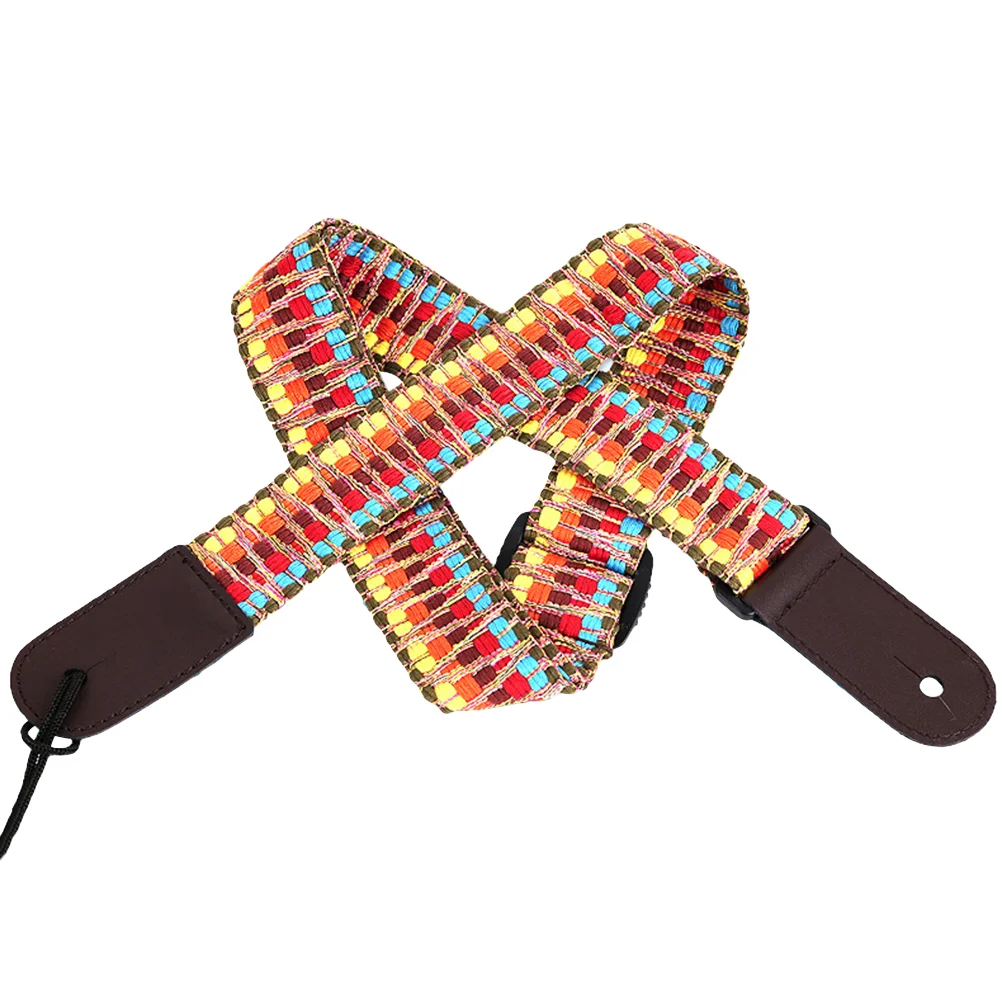 

Ukulele Shoulder Strap Colorful Braided Straps Creative Ukulele Cross-Body Strap