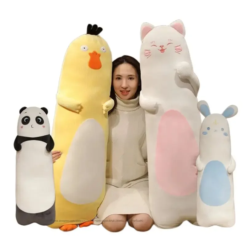 Гигантское мультяшное животное кролик утка кошка плюшевые игрушки подушка для