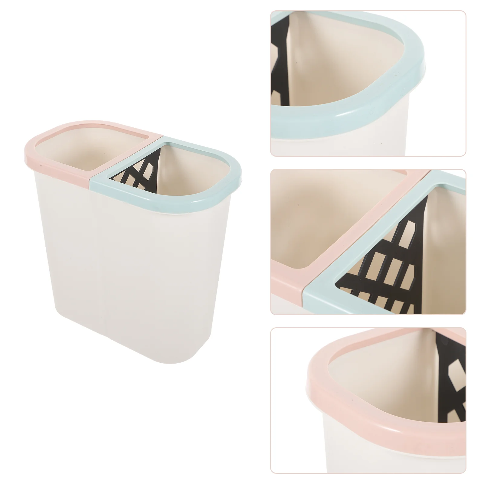 

Sorting Trash Can Double Garbage Dust Bin Trashcan Dual Household Mini Dumpster