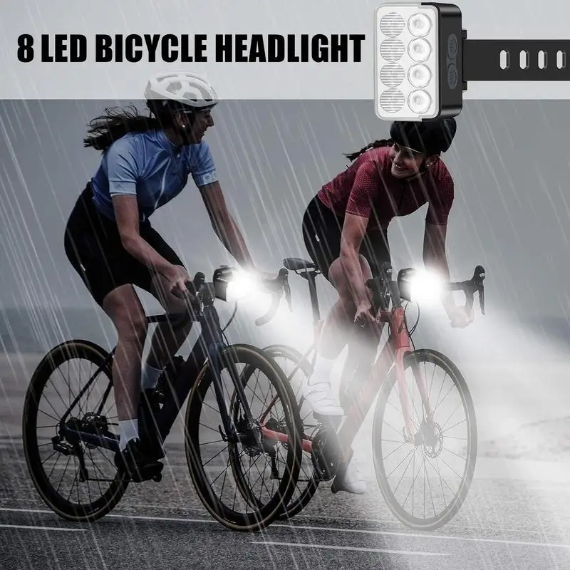 Перезаряжаемая велосипедная фара 8 ярких люмен супер яркий велосипед 55 режимов