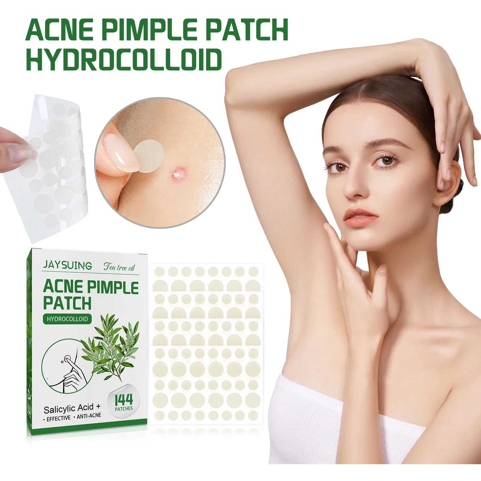 

144pcs Invisible Acne Patch Acne Treatment Stickers Pimple Remover Mask Tool Removing Spot Concealer Waterproof Beauty Skin Care