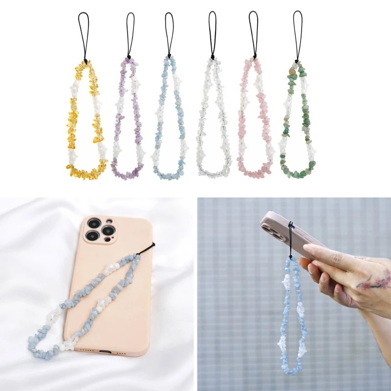 Ladies and Girls Phone Pendant Chain with Phone Case Lanyard Wristband Phone Protective Cover Key Chain Strap Rope 124A