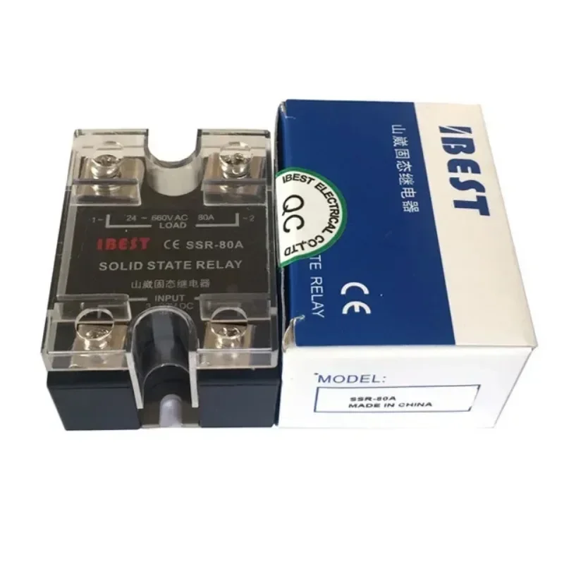 80A трехфазное твердотельное реле постоянного тока переменного SSR DC3V/5V/12V/24V/32V