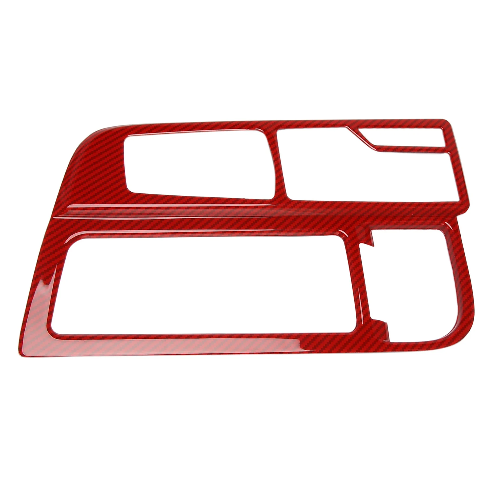 

Красная панель переключения передач центральной консоли из углеродного волокна, декоративная наклейка для Hyundai Sonata 2015-2017