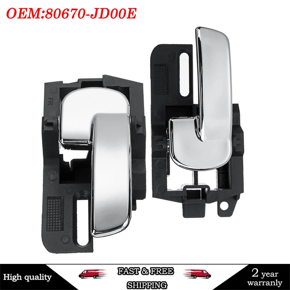 

For Nissan Qashqai J10 2007-2013 Left Right Front Rear 80670JD00E 80671JD00E 80670-JD00E 80671-JD00E Interior Door Handle