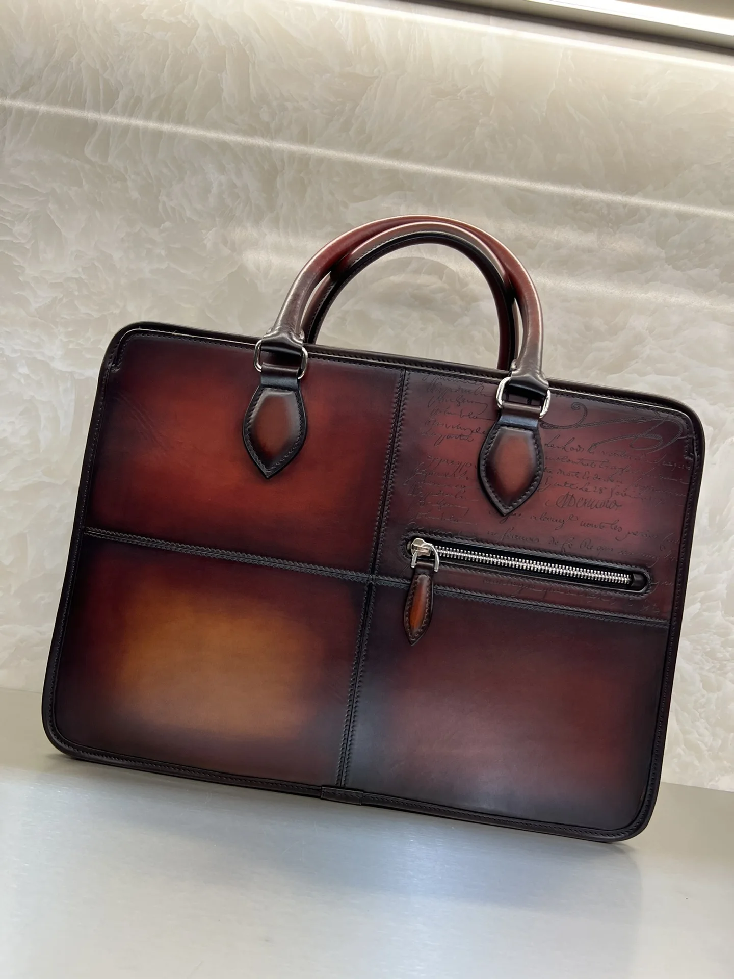 Briefcases Men Handbags Luxury Retro Leather Briefcases Business Bag Men