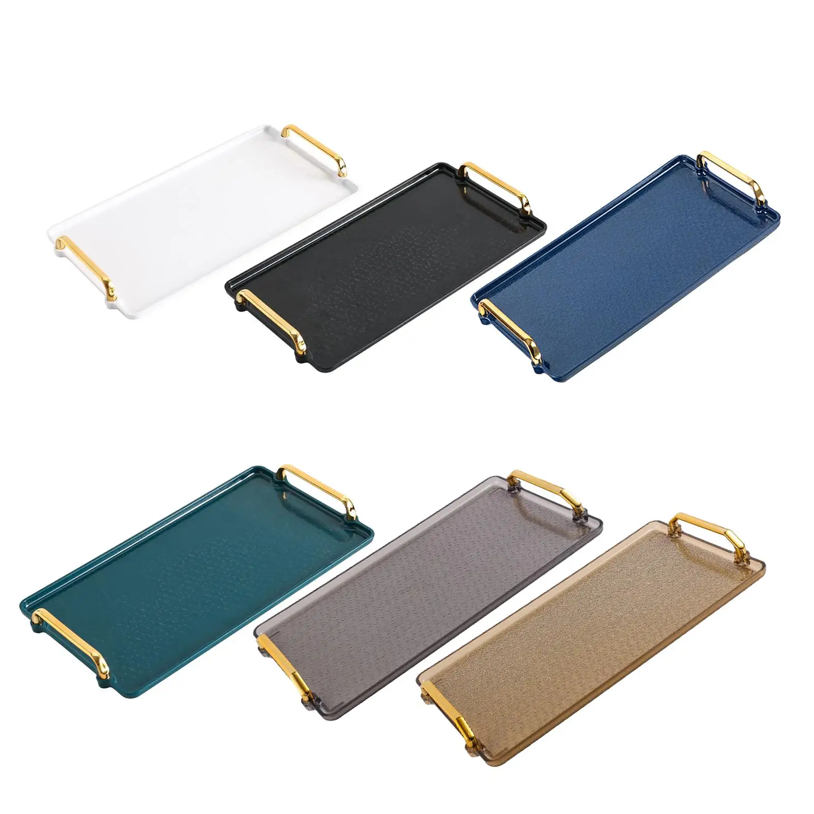 

Plastic Serving Tray Snacks Dessert Tableware Plate Food Fruit Serving Tray