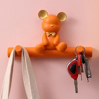 creative bear hook housekeeper on wall wall coat rack keychain bathroom accessories key holder wall hook clothes rack home decor