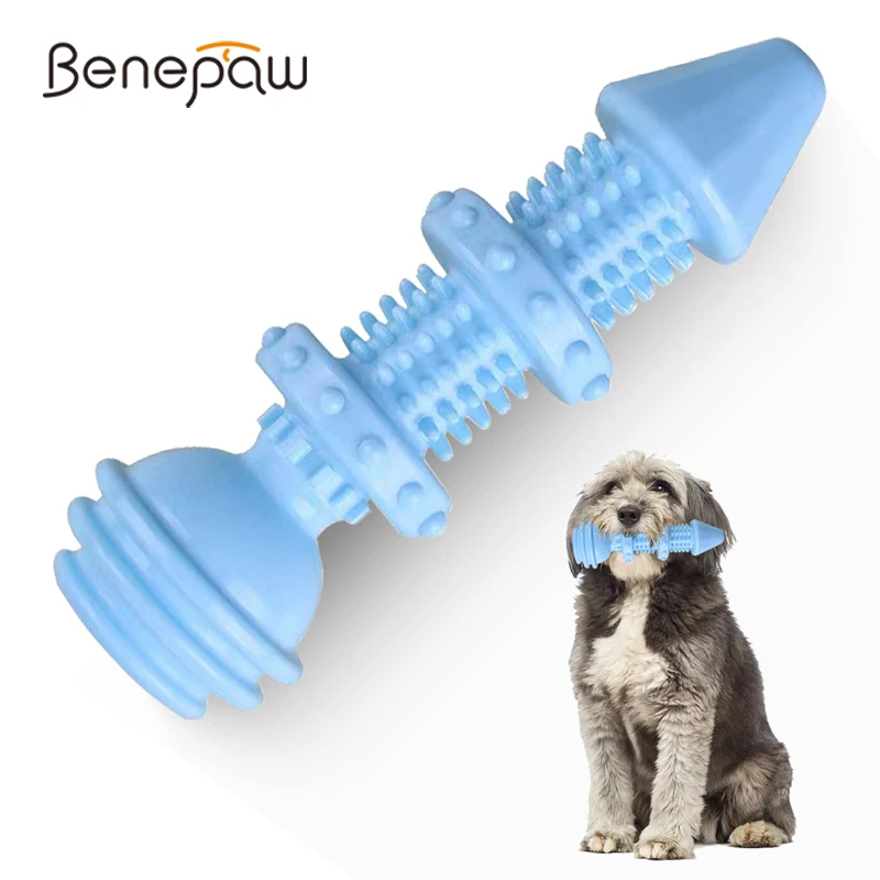 

Benepaw Tough Dog Chew Toys For Aggressive Chewers Food Dispensing Pet Puppy Toys Interactive Teeth Cleaning Teeth Easy To Clean