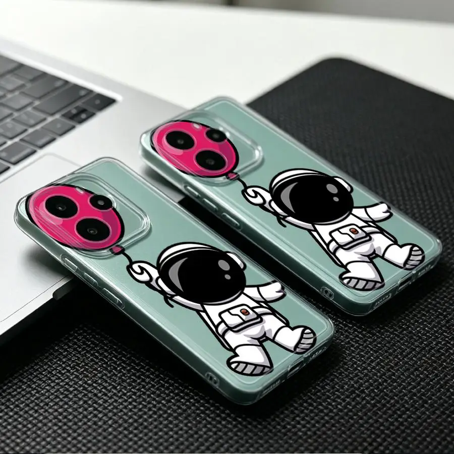 Фото Чехол для Xiaomi Redmi Note 15 10S 14C 12 13C 9 10 11 12S Note 13 14 Pro Plus 11S A4, мягкий чехол для телефона с рисунком астронавта №1