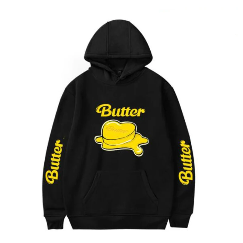 

Kpop New Album Butter Jimin V SUGA Junkook J-hope RM Jin Funny Hoodie Hip Hop Graphic Sweatshirts Poleron Hombre Streetwear