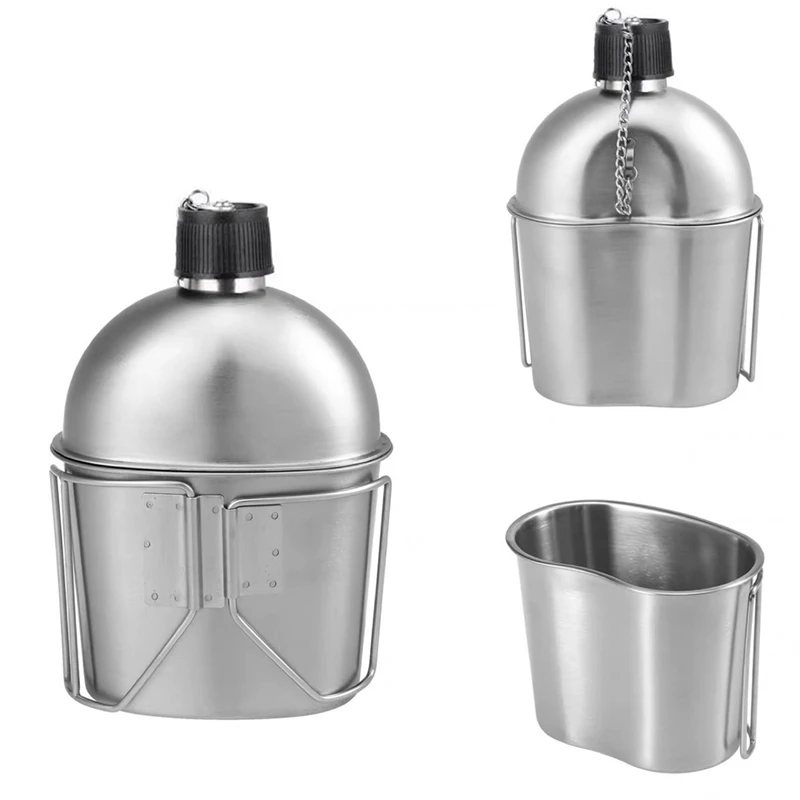 Набор посуды для уличной столовой чашка 0 9 л портативная бутылка воды с ручкой