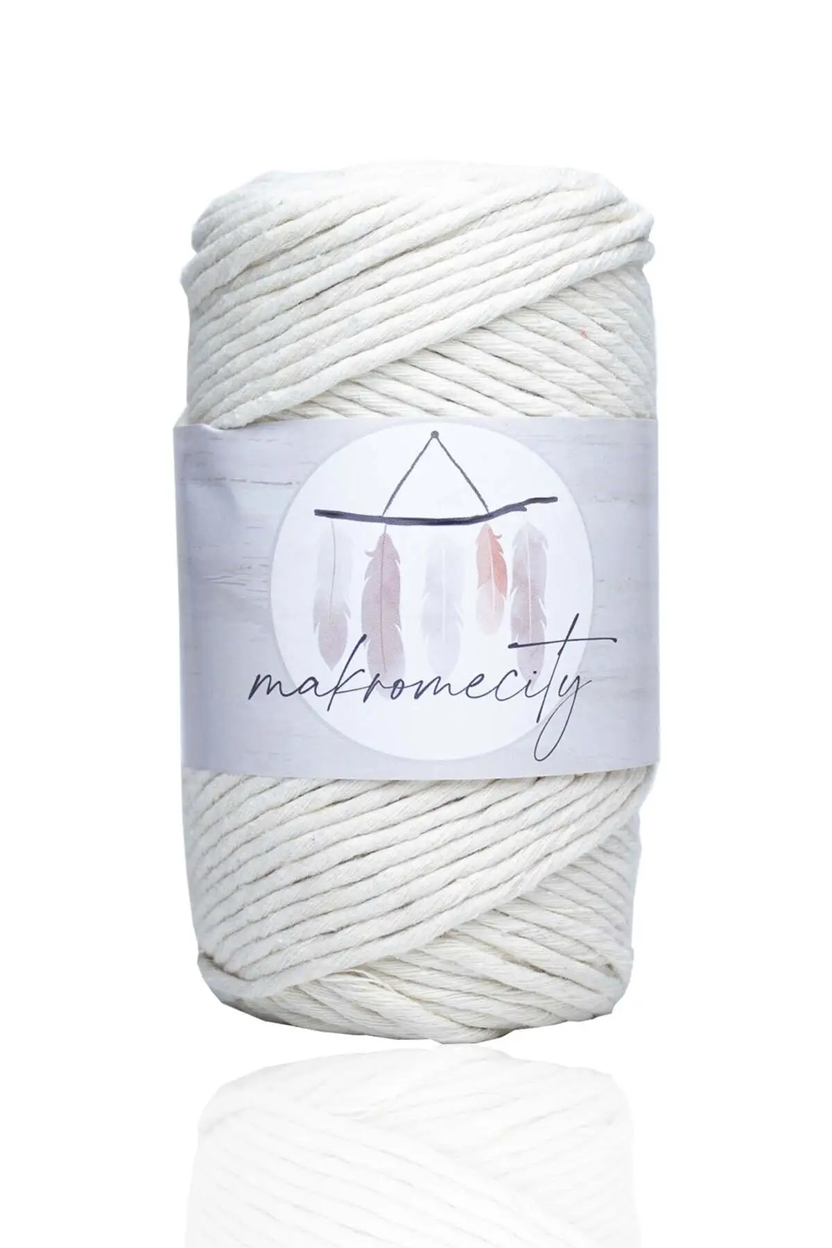 

Agricultural macrame rope 3mm taranable cotton macrame ecru 250 + eru + m knitting rope hobby supplies & entertainment life