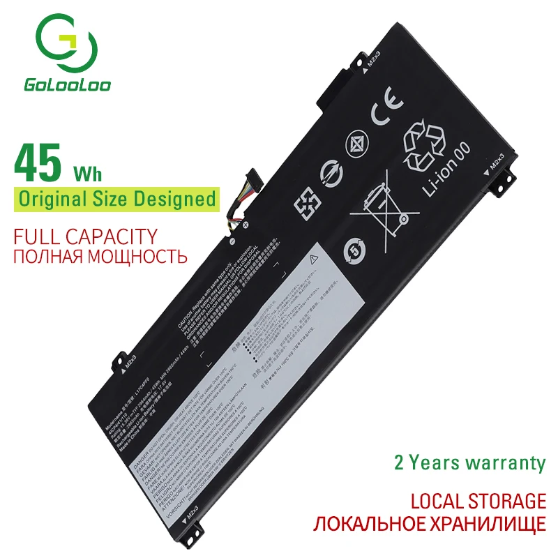 

Golooloo L17C4PF0 15.36V 45WH 2964MAH Laptop battery For Lenovo xiaoxin Air 13IWL/IML Ideapad S530-13IWL L17M4PF0