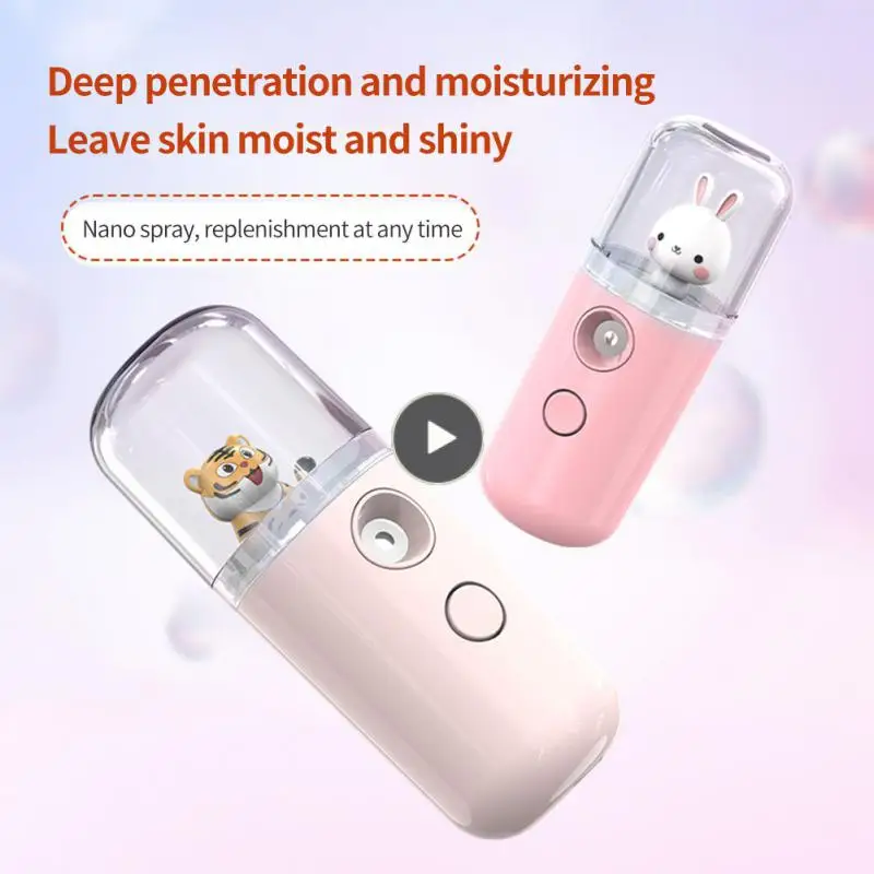 

1~10PCS Mini Nano Mister Sprayer Cooler Facial Steamer USB Rechargeable Mini Humidifier Skin Face Care Moisturizing Nebulizer