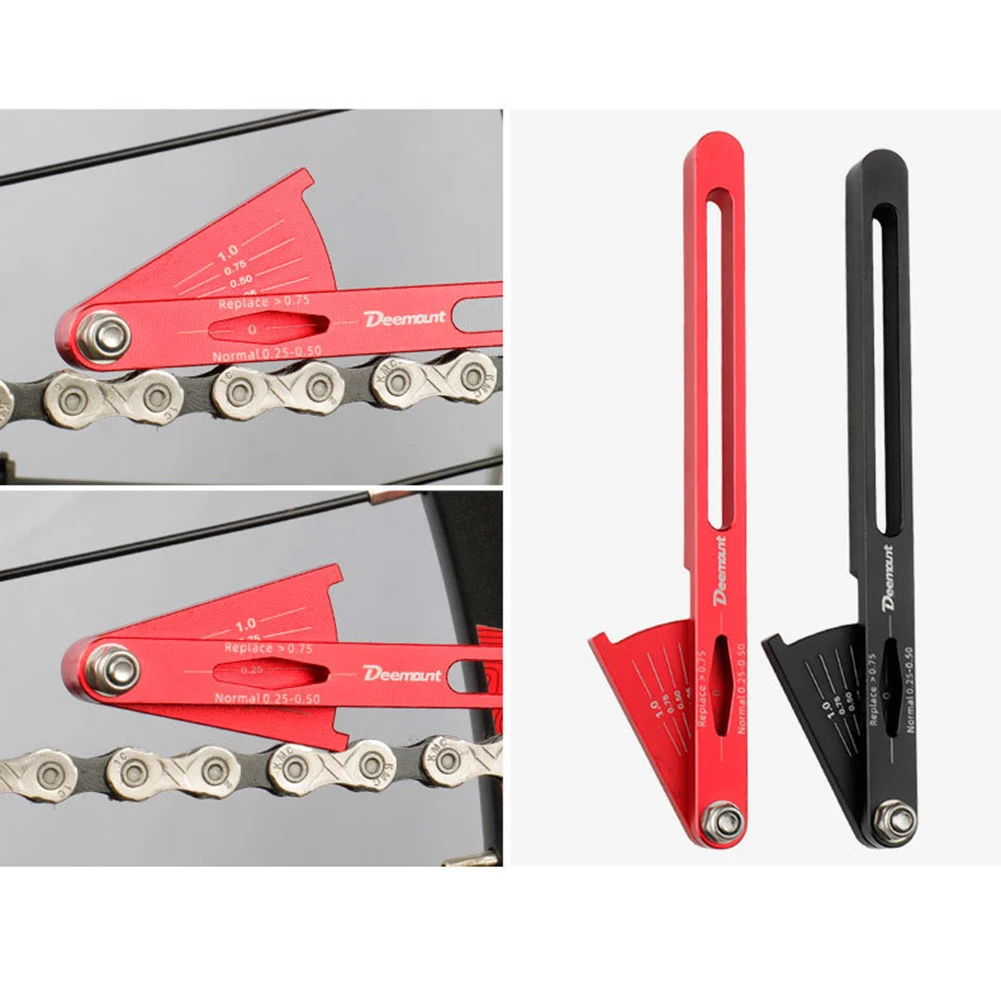 

Bike Chain Indicator Cycle Chain Measuring Ruler Wear Indicator Road Bike Chain Stretch Detection Caliper Tool Bicycle Accessory