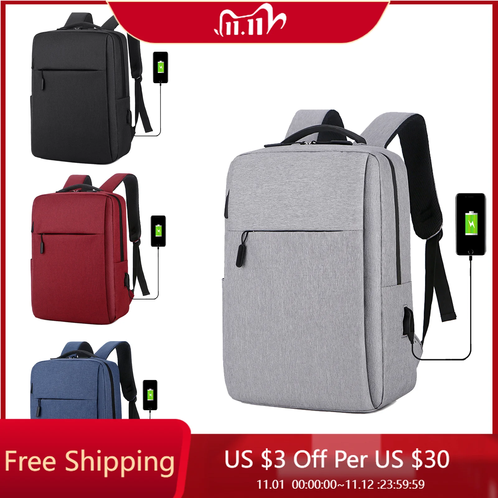 

Backpack Multifunctional Waterproof Bags for Male Business Laptop Backpack USB Charging Bagpack Casual Rucksack