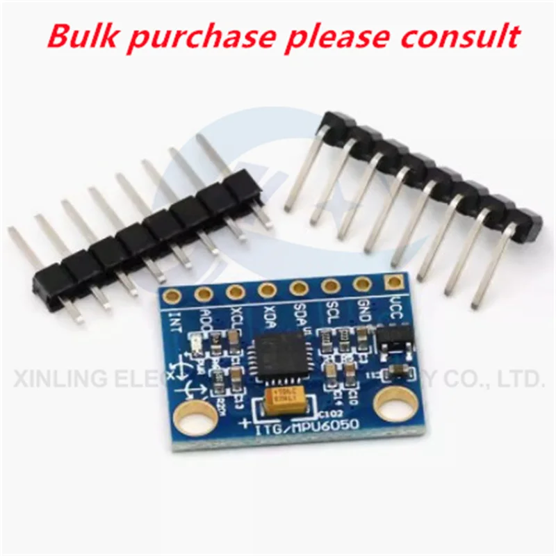 

GY-521 MPU6050 module 3D Angle sensor 6DOF triaxial accelerometer electronic gyroscope