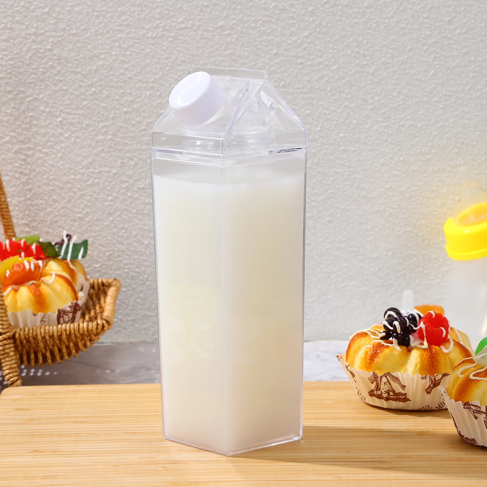 Прозрачная кружка для молока дорожная бутылка воды кувшин пластиковые