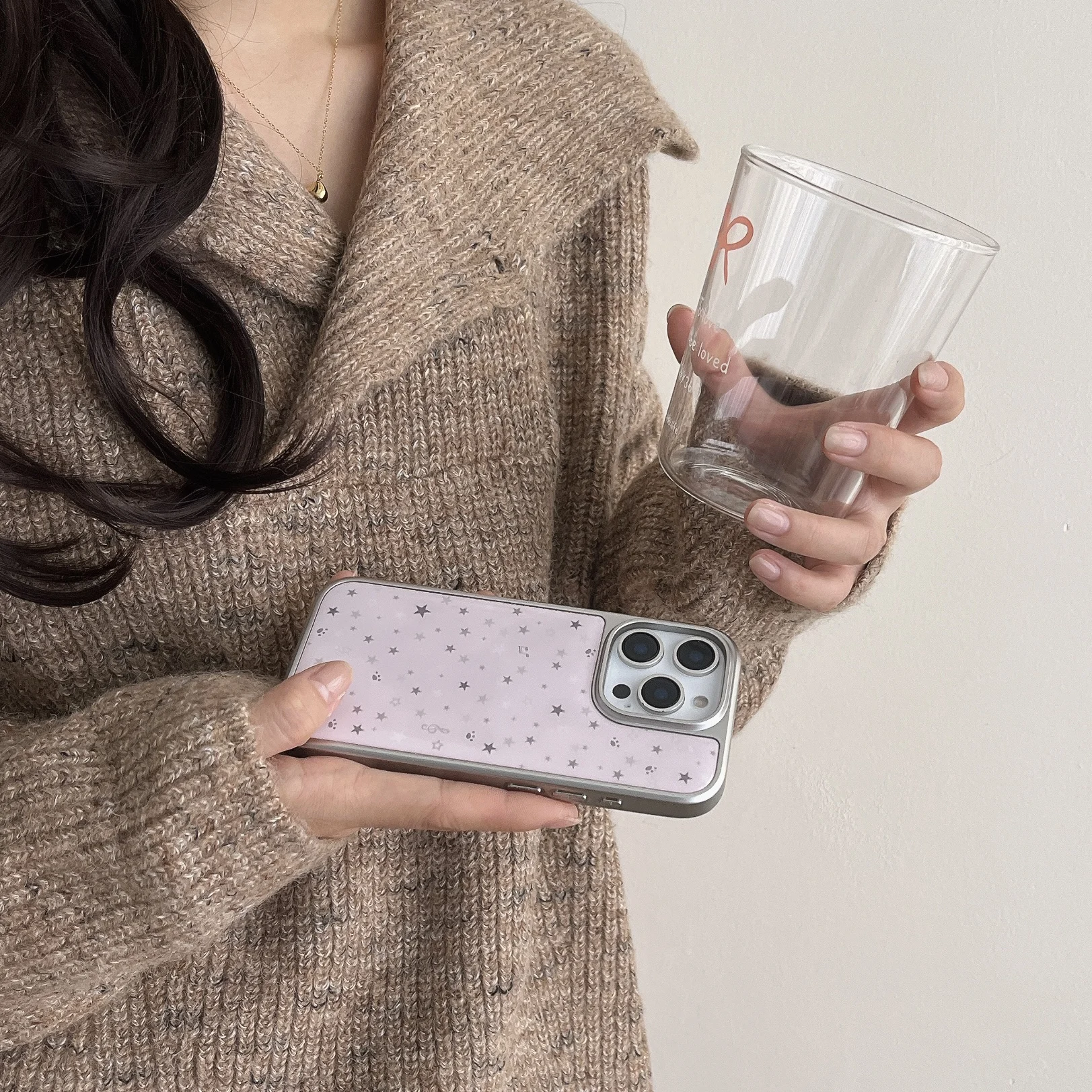 Полноэкранный чехол для телефона Little Star новый розовый iPhone 16 16pro 16Promax 15 15pro 15Promax 14