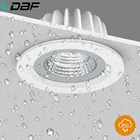 Водонепроницаемые светодиодные потолочные светильники DBF, черныебелые, IP65, 5 Вт, 7 Вт, 12 Вт, 15 Вт, противотуманные Точечные светильники для ванной комнаты, кухни, туалета, сауны, COB, потолочные светильники