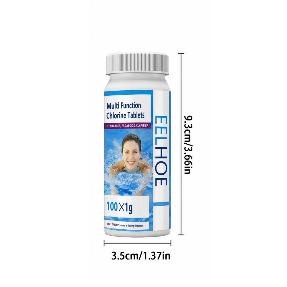 

Multifunctional Pool Cleaning Tablet 100pc Multifunctional For Hot Tub Pool Cleaning Tablet Swimming Pool Spa Clean