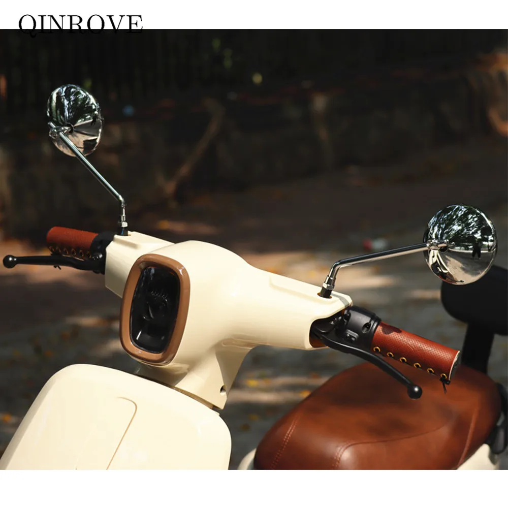 Зеркало заднего вида мотоциклетное универсальное 10 мм в стиле ретро