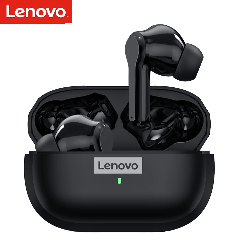 

100% Оригинальные Bluetooth наушники Lenovo LP1S TWS, беспроводные мини наушники, наушники LivePods с микрофоном, спортивные стерео басовые наушники 9D