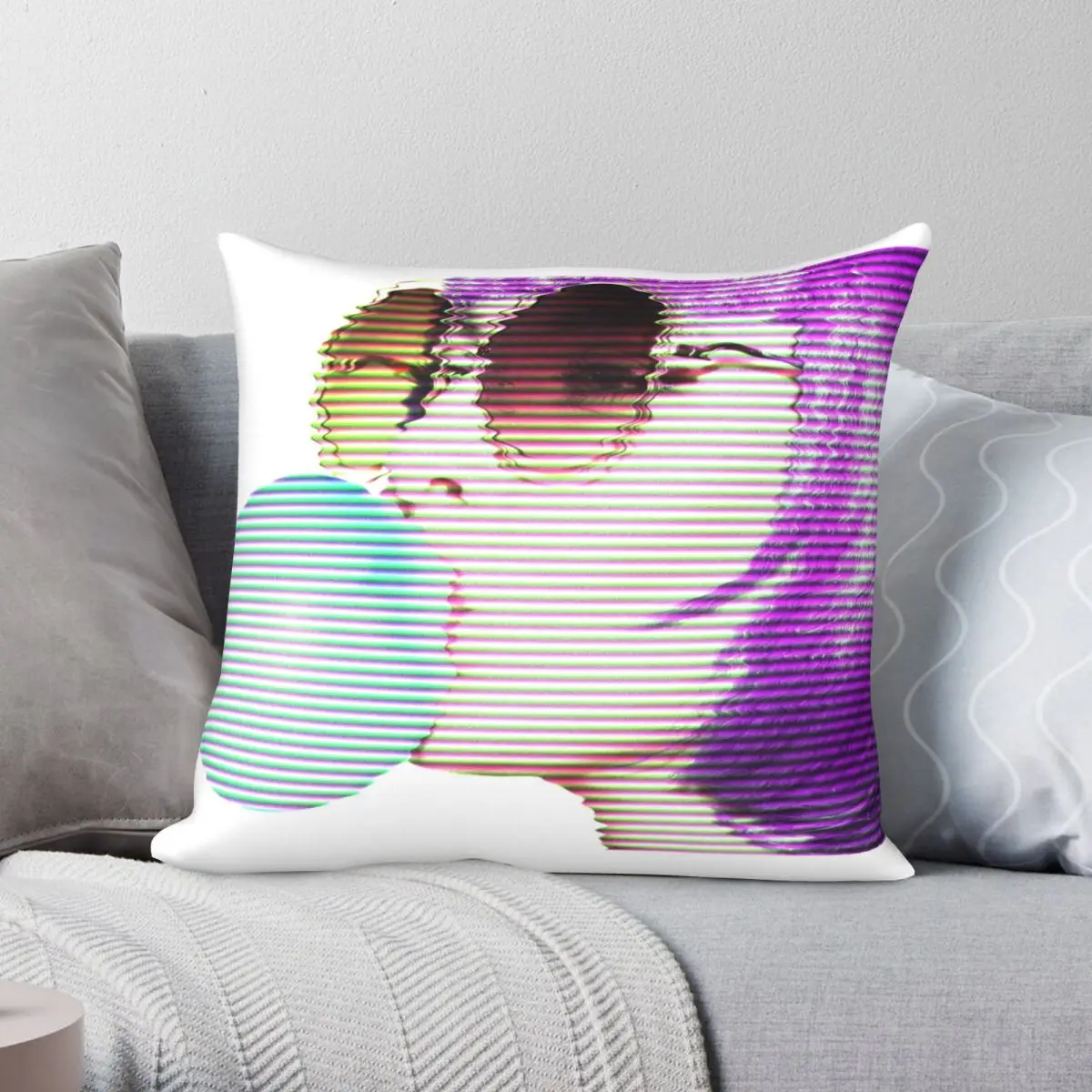 

Чехол для девочки в стиле поп-арт с жевательной резинкой, квадратная подушка, чехол из полиэстера и льна с бархатным узором, декоративный че...