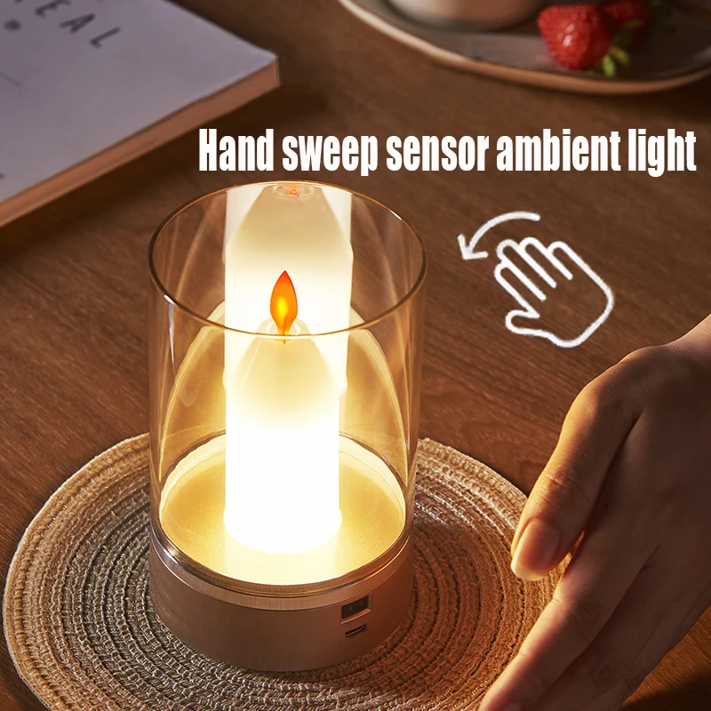 

Hand Sweep Infrared Induction LED Night Light USB Indoor Lighting Coffee Bar Bedroom Bedside Study Table Lamp Charged Atmosphere