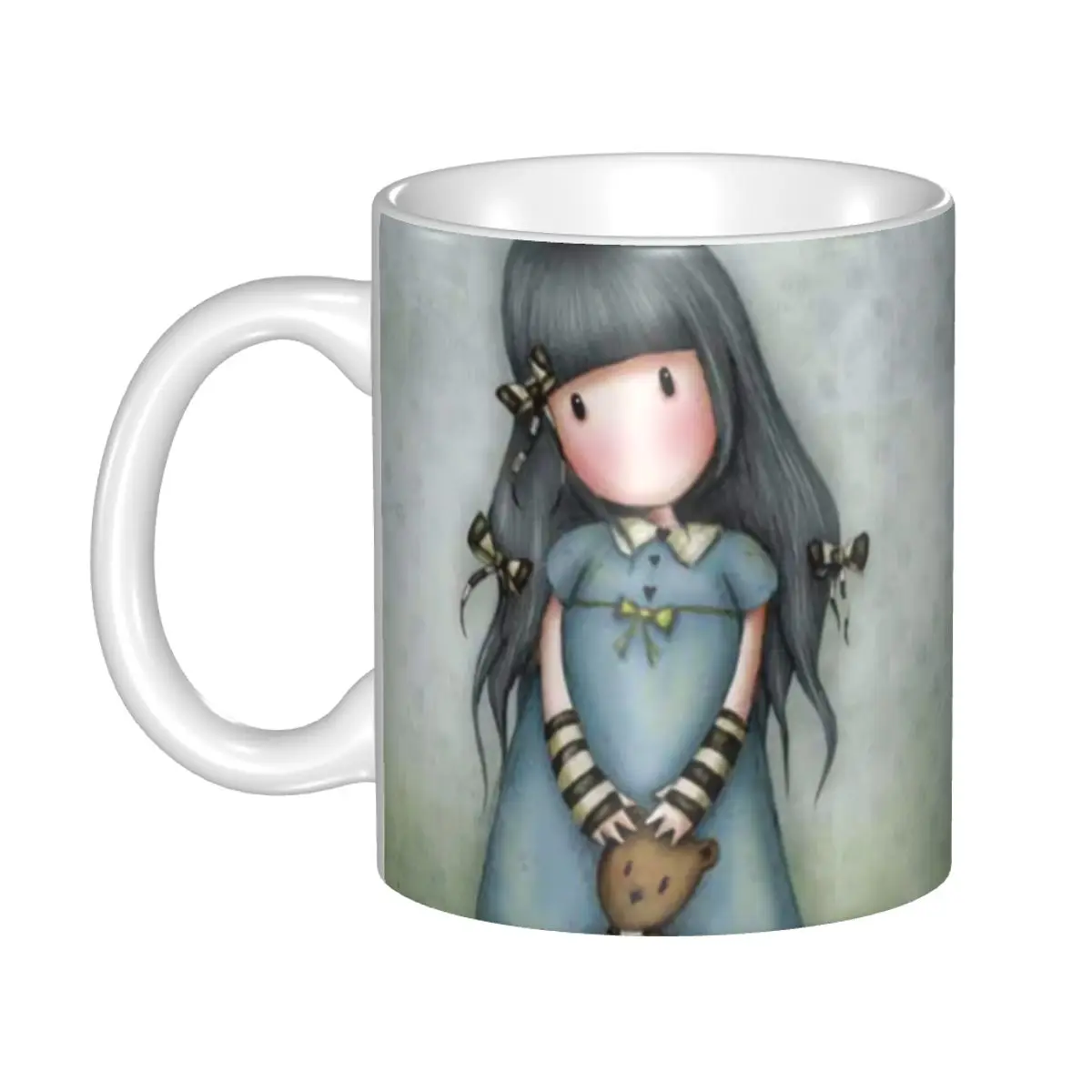 

Кофейные кружки Gorjuss на заказ от производителя, Детская керамическая кружка с мультяшным рисунком для девочек, креативный подарок