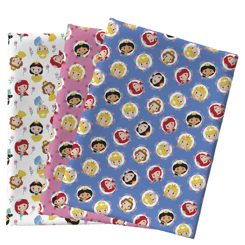 

45*145 см ткань из полиэстера и хлопка с мультяшным принтом, изготовление одежды F2924