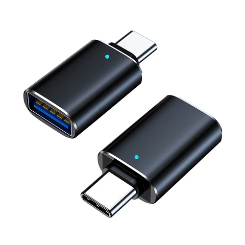 Адаптер типа C к USB 3.0, металлическая зарядка, стабильная передача данных, лампа для чтения файлов для Iphone, Macbook, Xiaomi, Samsung, разъем