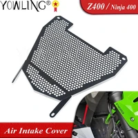 motorcycle accessories air intake cover water tank radiator grille guard for kawasaki z ninja 400 ninja400 z400 2018 2019 2020