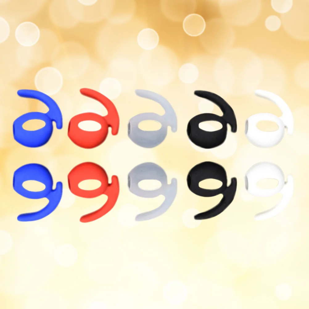 

5 Pairs Covers Protective Soft Practical Skid Resistance Cover for Earplug Earphone Apple