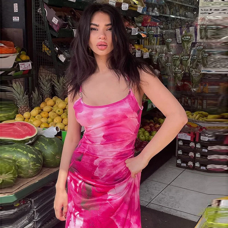 

Женская пляжная туника с открытой спиной и принтом, из полиэстера