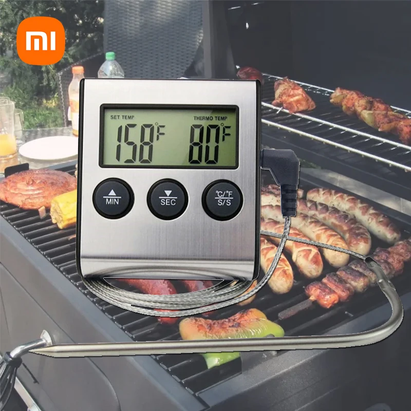 

Xiaomi Mini ThermoPro TP16 Digital LCD Display Kitchen Cooking Meat Thermometer For BBQ Oven Grill With Timer Function Kitchen
