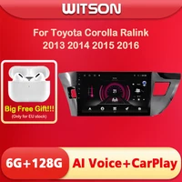 witson ai voice android 11 car multimedia player for toyota corolla 2014 2016 touch screen video 2din wireless carplay 4g modem