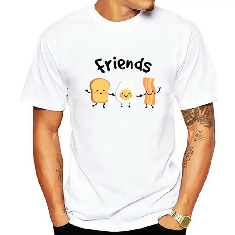 

2022 New Cotton Women T Shirt Summer Short Sleeve T-shirt Best Friends Cartoon Printed Female Tee Plus Size Woman Tops